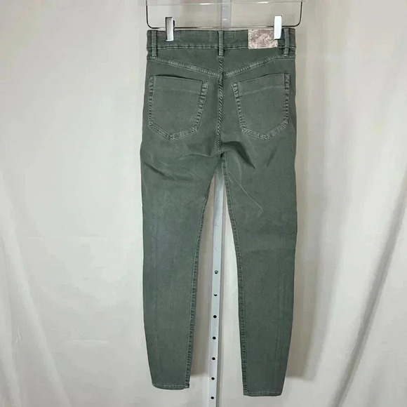 2/$30 Odd Molly Main Purpose 27 Pants Trousers Jeans Green Skinny Soft Casual - Picture 2 of 11